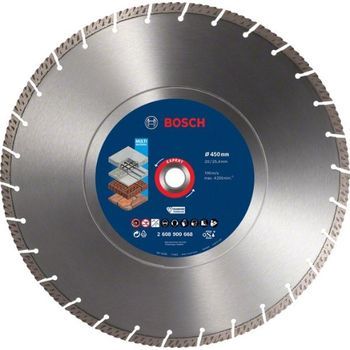 Bosch Professional 1x Disco De Corte De Diamante Expert Multimaterial (para Hormigón, Ø 450 Mm, Accesorios Sierra Circular De Mesa, Sierra A Gasolina)