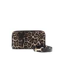 cartera efecto piel con estampado de leopardo animal print