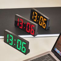 reloj despertador digital con control por voz repeticion de temperatura modo nocturno reloj de mesa de escritorio funcion antidisturbios de 1224h relojes led