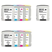 compatible multipack hp officejet pro l7650 printer ink cartridges 9 pack -c9396ae