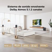 barra de sonido ultimea skywave f40 boom bluetooth hdmi earc 512 dolby atmos con subwoofer y altavoces traseros
