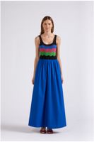 vestido largo con top de croche royal xs