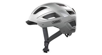 Casco abus hyban 2 0 led signal plateado