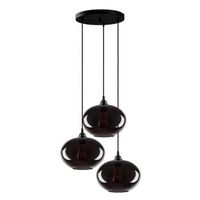 lampara de techo smoked-051 humo metal vidrio 61x61x120 cm