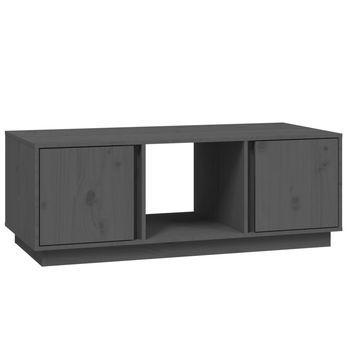 Mesa De Centro，mesa Auxiliar，mesa De Café De Madera Maciza De Pino Gris 110x50x40 Cm