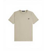 fred perry para hombre m3519 camiseta ringer verde s casual algodon manga corta