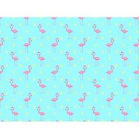 fotomural vinilo infantil flamencos rosa azul 400 x 300 cm