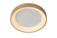 lampara de techo de acrilico con 1 led integrado oro mate  laton