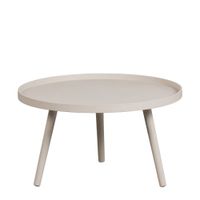mesa auxiliar de madera beige