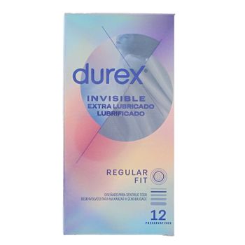Durex 12 preservativos Invisible extra lubricado