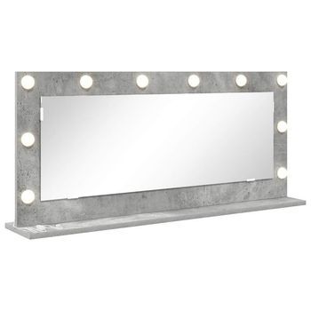 Espejo De Tocador Gris Concreto 100 X 45 X 18 Cm Rectangular Vidaxl