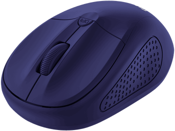 Ratón inalámbrico - Trust Primo, Wireless, 1600 ppp, USB, Sensor óptico, Azul