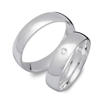 Alianzas plata 925 grabado circonita