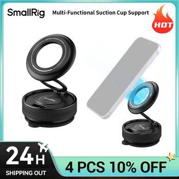 Soporte de ventosa multifuncional SmallRig, fuerte fuerza de sujeción, ajuste de ángulo de succión seguro, lavable y reutilizable 6061