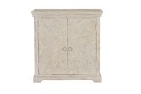 comoda madera de mango blanco envejecido
