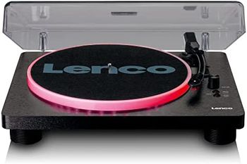 Lenco LS-50LEDBK tocadisco Tocadiscos de tracción por correa Negro Manual