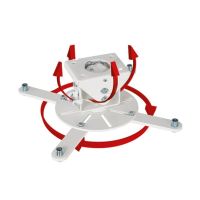 soporte de techo para proyector b-tech bt899xlw 25 kg blanco 360