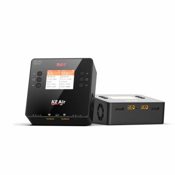 ISDT K2 Air AC 200W DC 500Wx2 20A Cargado/Descargado de equilibrio de doble canal para baterías LiPo, NiMh, Pb