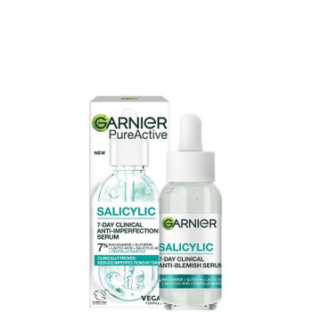 Garnier Pure Active Salicylic 7-Day Clinical Anti-Blemish Serum, Reduces Blemishes 30ml