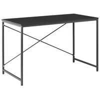 escritorio para oficina patas y estructura de hierro con recubrimiento en polvo tablero de mdf industrial negro andaste