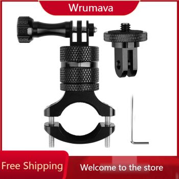 Soporte para manillar de cámara de bicicleta, rotación de 360 grados, para bicicleta de montaña/motocicleta, para Gopro Hero 10, 9, 8, 7, 6