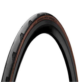 CONTINENTAL | Cubierta De Carretera GRAND PRIX 5000 Negro-marrón - Nueva Continental Grand Prix 5000, la sustituta de la Grand Prix 4000S II, una de las referencias para ciclistas de todos los