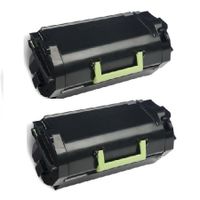 compatible multipack lexmark mx812dme printer toner cartridges 2 pack -62d2h00