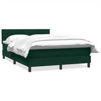 cama tapizada 223x160x88 cm terciopelo - verde