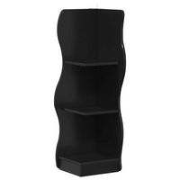 estante de esquina negro 34 x 33 x 102 cm madera de ingenieria vidaxl