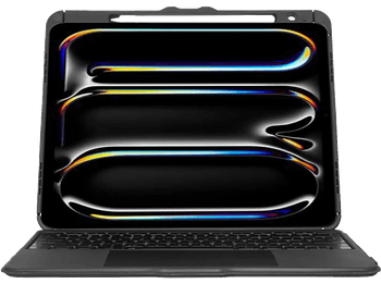 Funda con teclado - Targus VersaVu® Bluetooth®, Para iPad Pro® de 13 pulgadas (M4), Retroiluminación Ajustable, Rotación 360º, Pie Apoyo, Negro
