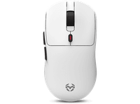 raton gaming - krom klever inalambrico 10000 ppp 6 botones sensor optico pixart pmw3325 de gran precision blanco