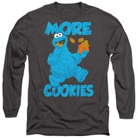 sesame street camiseta manga larga re cookies para mujer