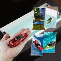 mini control remoto de alta velocidad para lancha rc con luz led juguete acuatico de verano para piscina