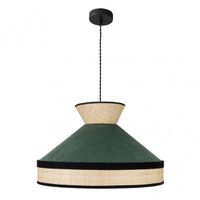 fabrilamp colgante de techo en verde del modelo fabrizio
