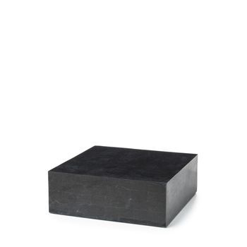 Nanay - Mesa De Centro (80 X 80 X 28 Cm) En Piedra Fósil Negra