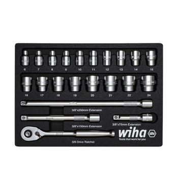 Wiha Juego De Llaves De Carraca De 3/8