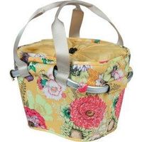 basil cesta delantera bloom field klickfix 15l impermeable amarillo flores creflect 27x37x25 cm