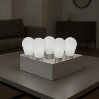paquete de 5 bombillas led blancas blanco  e27