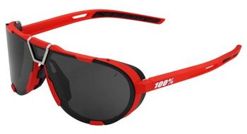 Gafas de sol 100  westcraft soft tact rojo   lentes negro espejadas