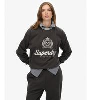 superdry para mujer w2012468a sudadera country club negro xl casual algodon manga larga