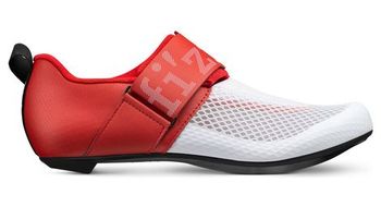 Zapatillas de triatlon fizik hydra blanco rojo