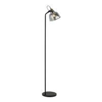 lampara de pie metal vidrio y marmol  160 cm