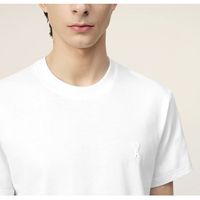 ami paris tops y camisetas t-shirt uts027726150 white para mujer
