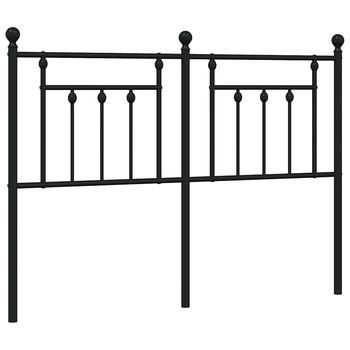 Cabecero，cabecero De Cama，panel De Cabecera De Metal Negro 140 Cm