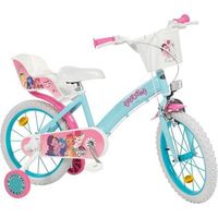 toimsa my little pony 16 bicicleta infantil tematica rosa turquesa
