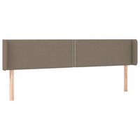 cabecero de tela gris taupe 183x16x7888 cm vidaxl