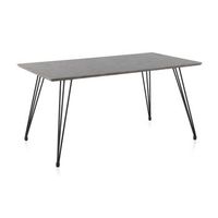 mesa de melamina con efecto cemento 160x90 cm