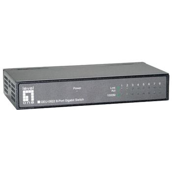 LevelOne GEU-0822 Switch 8 Puertos Gigabit 10/100/1000 Mbps