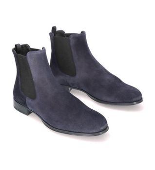 Pretty Ballerinas para mujer. 46611 Botines de ante Pat azul (37), Plano, Ninguno, Casual