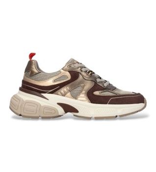 Xti para mujer. 14649501-MARRON Zapatillas 146495 marrón (38), Plano, Cordones, Casual